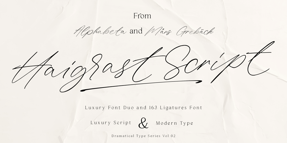 Haigrast Script font