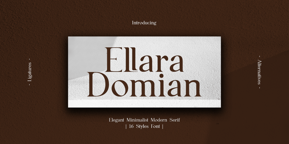 Ellara Domian font