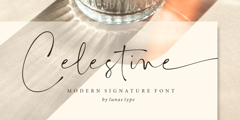 Celestine font