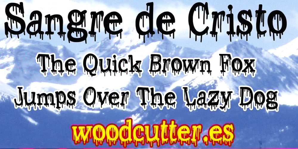 Sangre de Cristo font