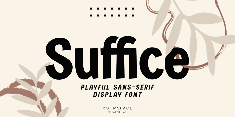 Suffice font