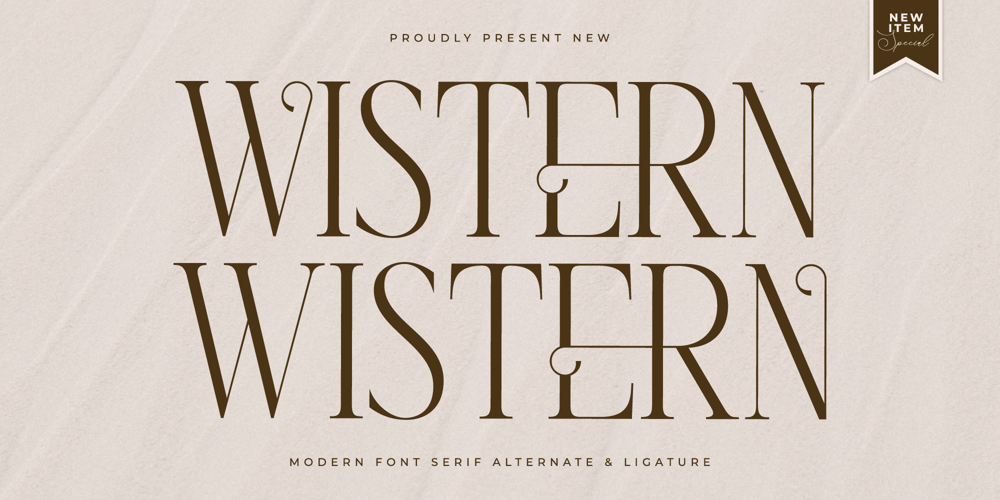 Wistern font