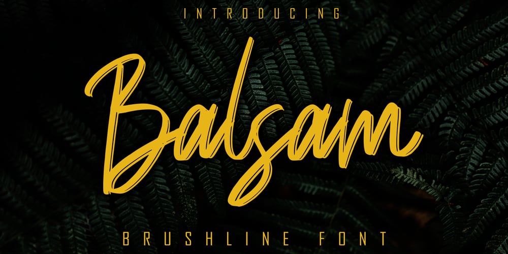 Balsam font