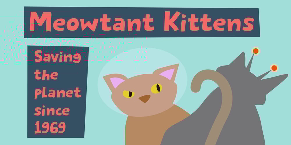 Meowtant Kittens font