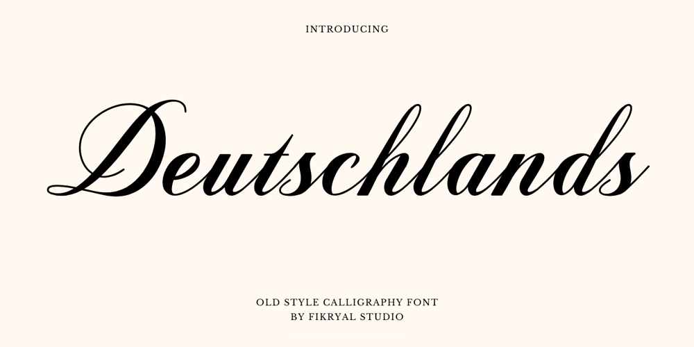 Deutschlands font