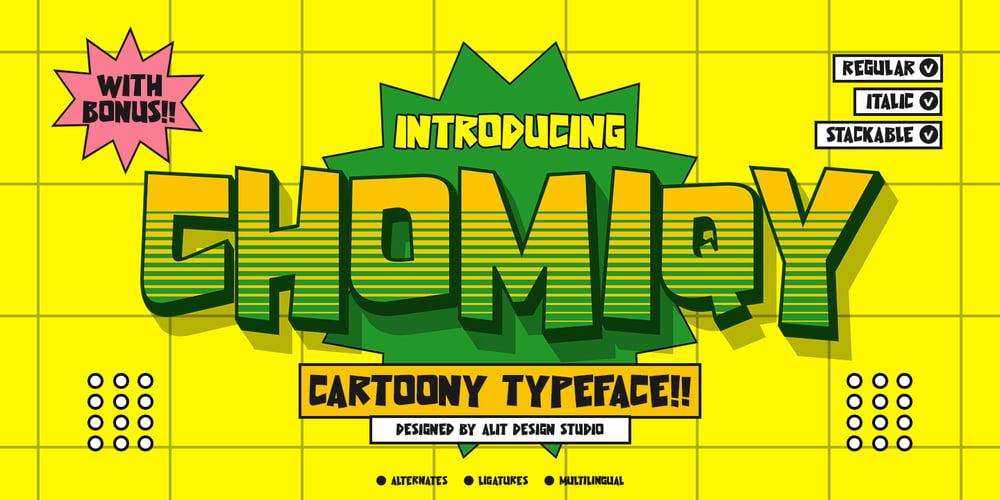 Chomiqy font