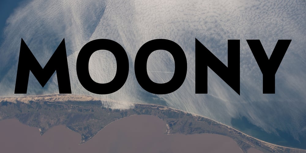 Moony font