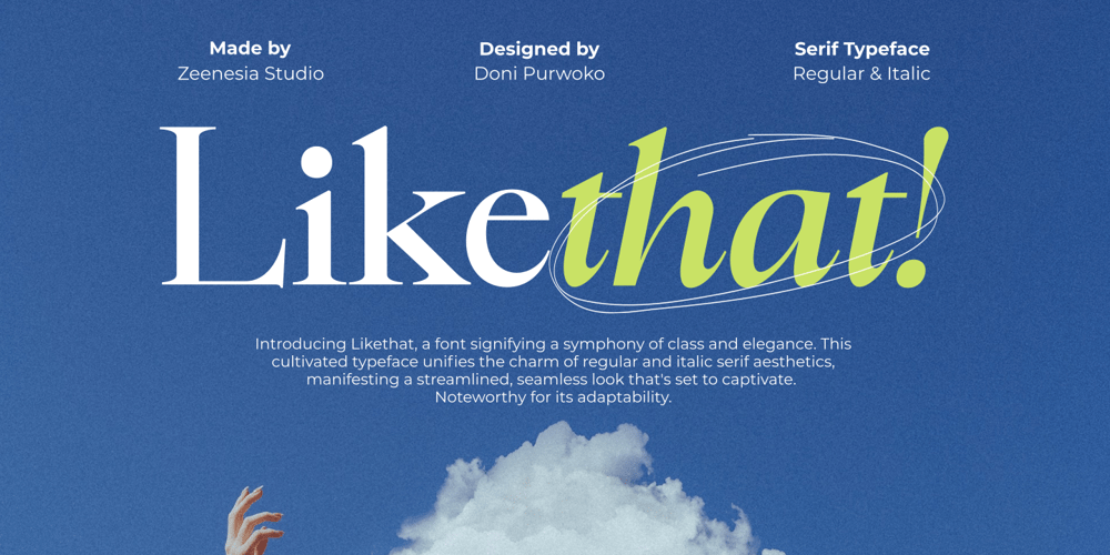 Likethat font