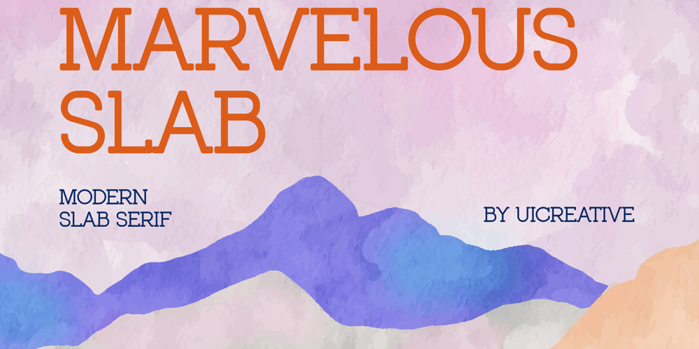 Marvelous Slab font