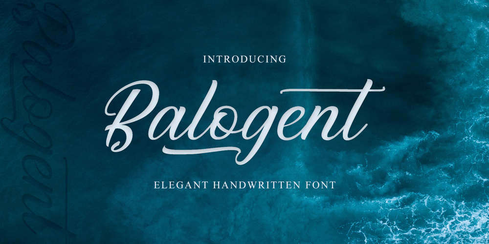 Balogent font
