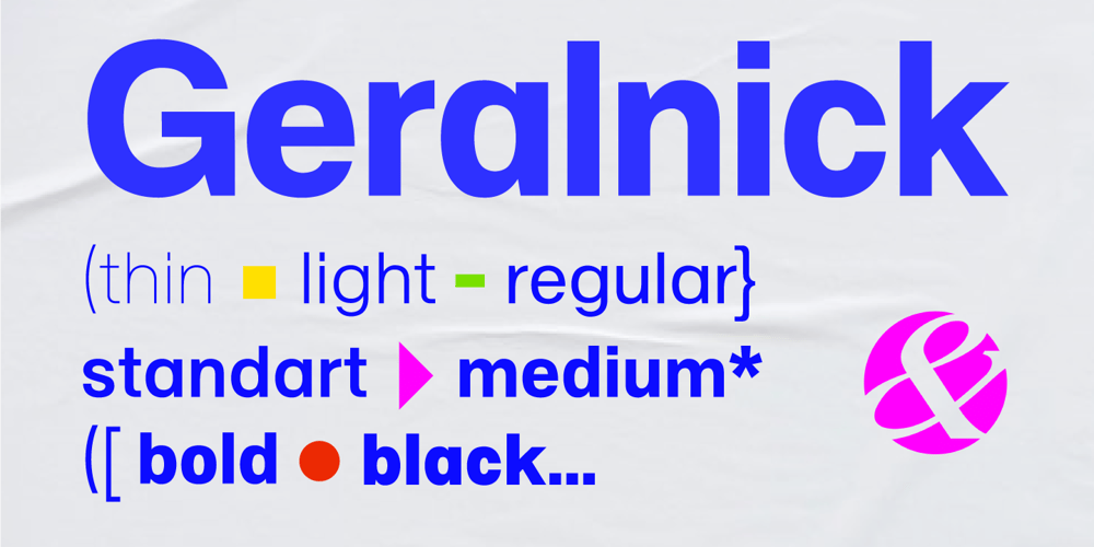 Geralnick font