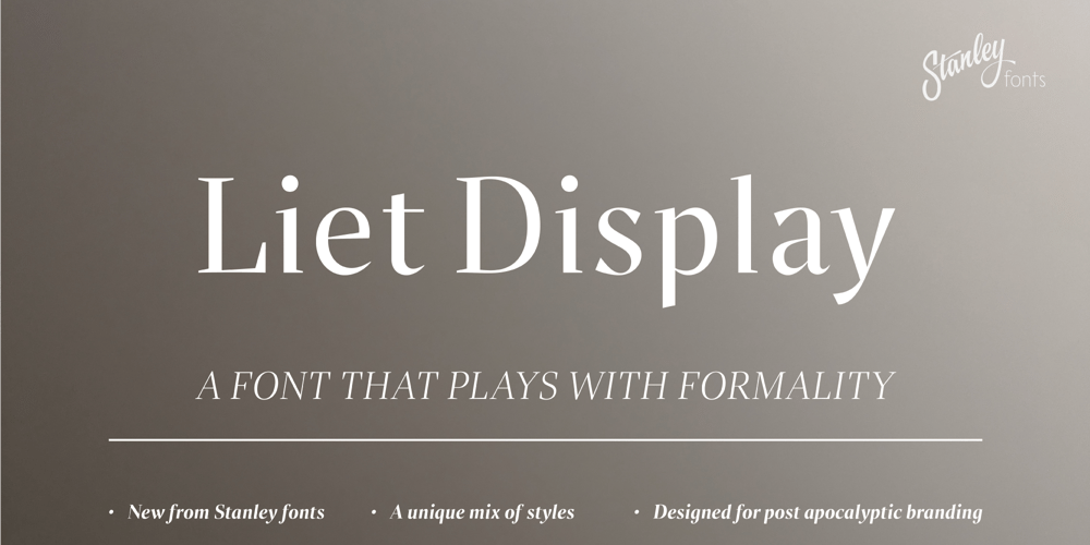 Liet Display font