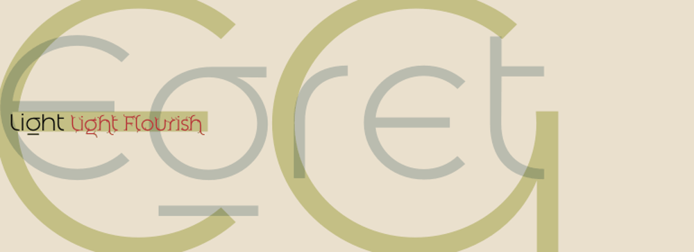Egret font