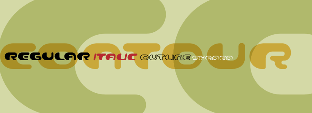 Contour font