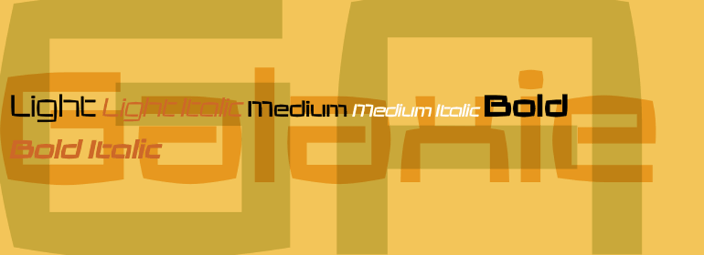Galaxie font
