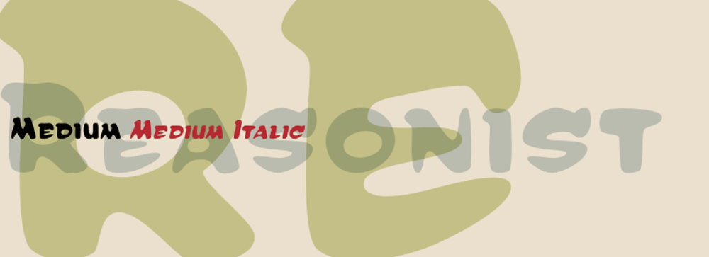 Reasonist font