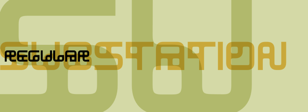 Substation font