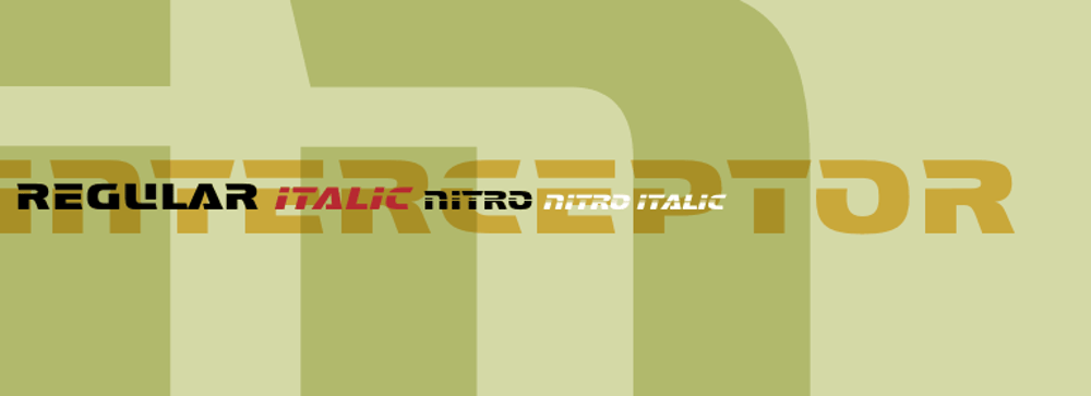 Interceptor font