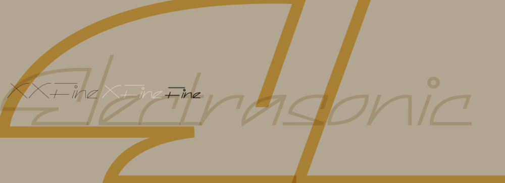 Electrasonic font