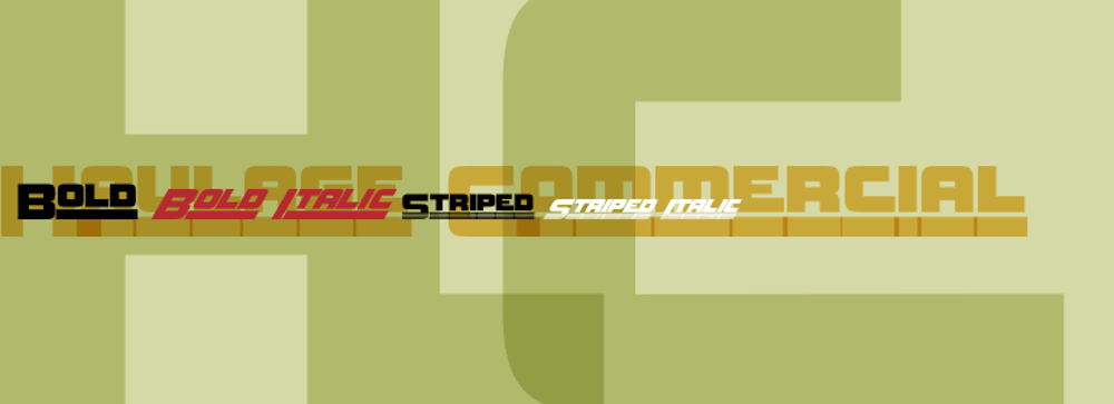 Haulage Commercial font