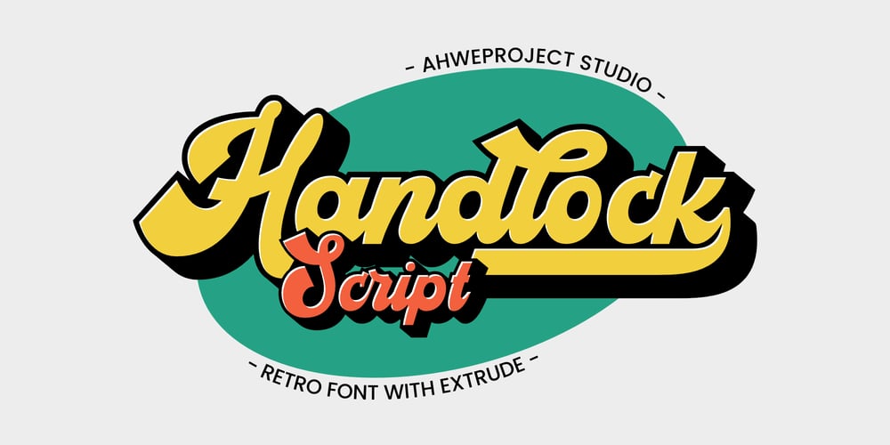 Handlock font