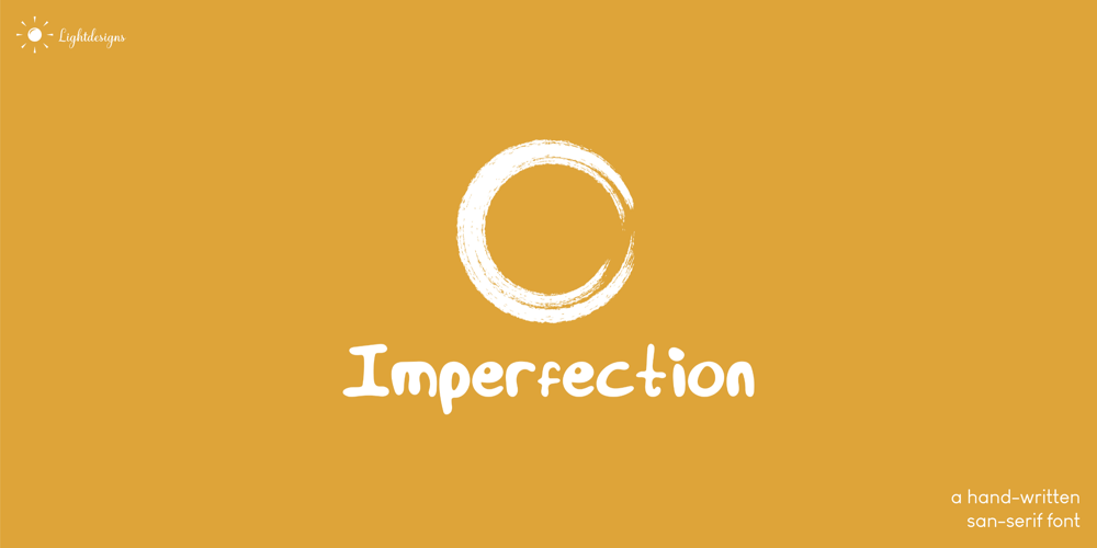 Imperfection font