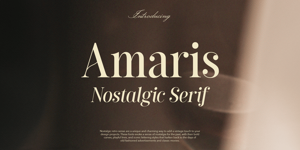 Amaris font