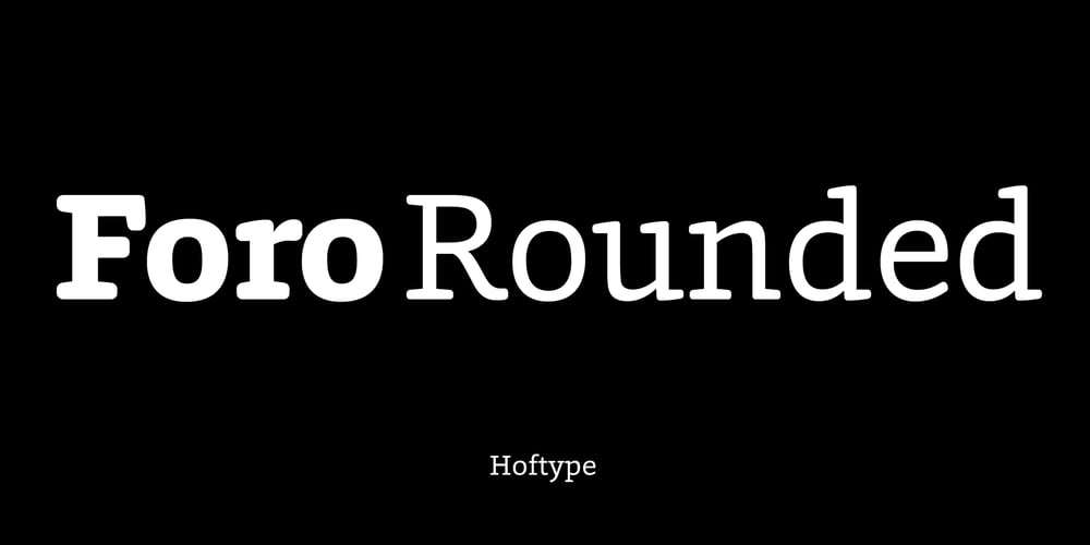 Foro Rounded font