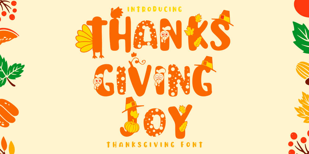 Thanksgiving Joy font