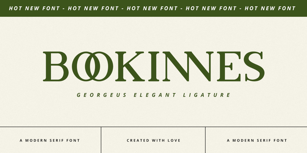 Bookinnes font