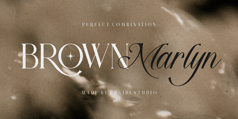 Brown Marlyn font