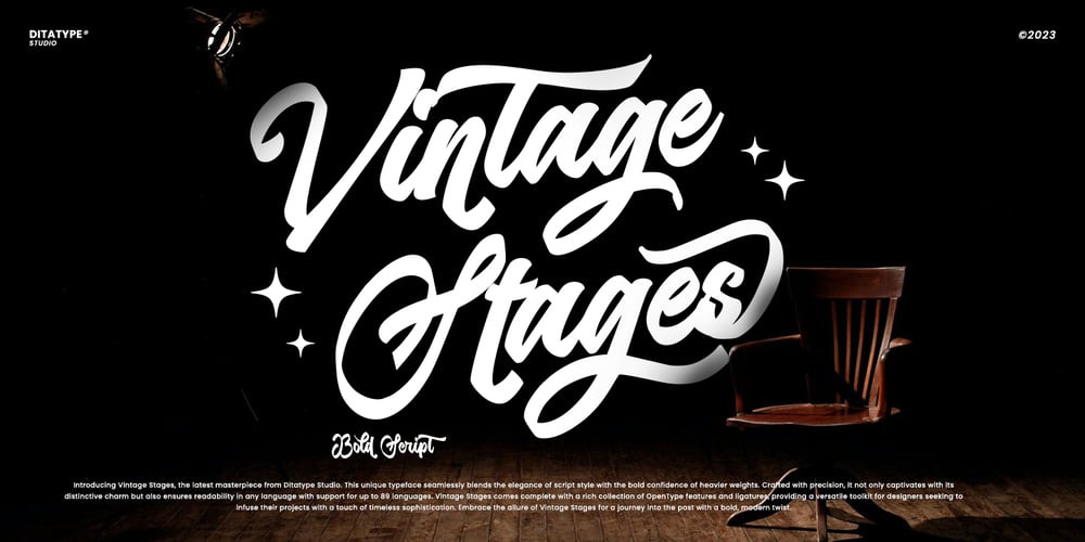 Vintage Stages font