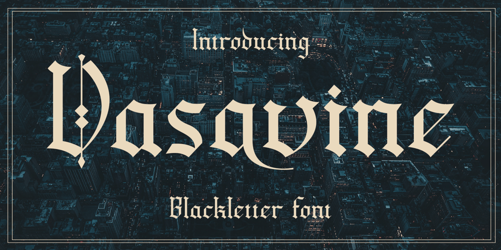 Vasavine font