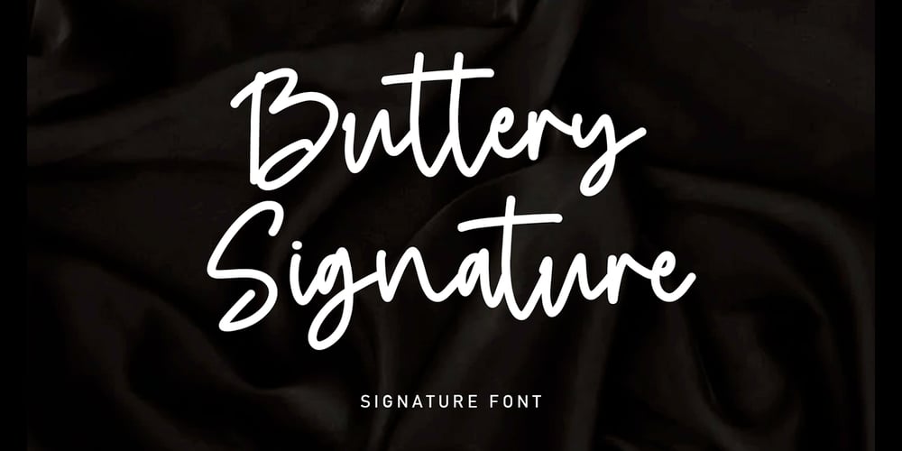 Buttery Signature font