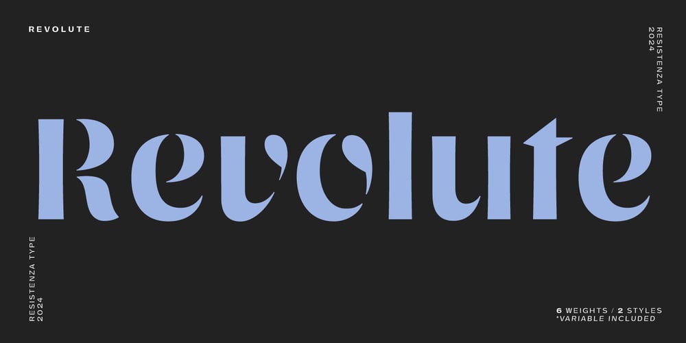 Revolute font
