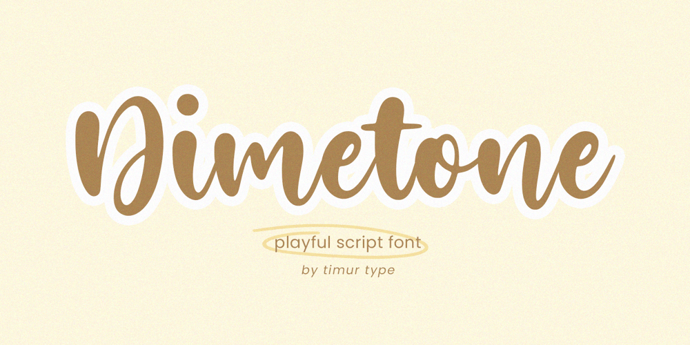 Dimetone font