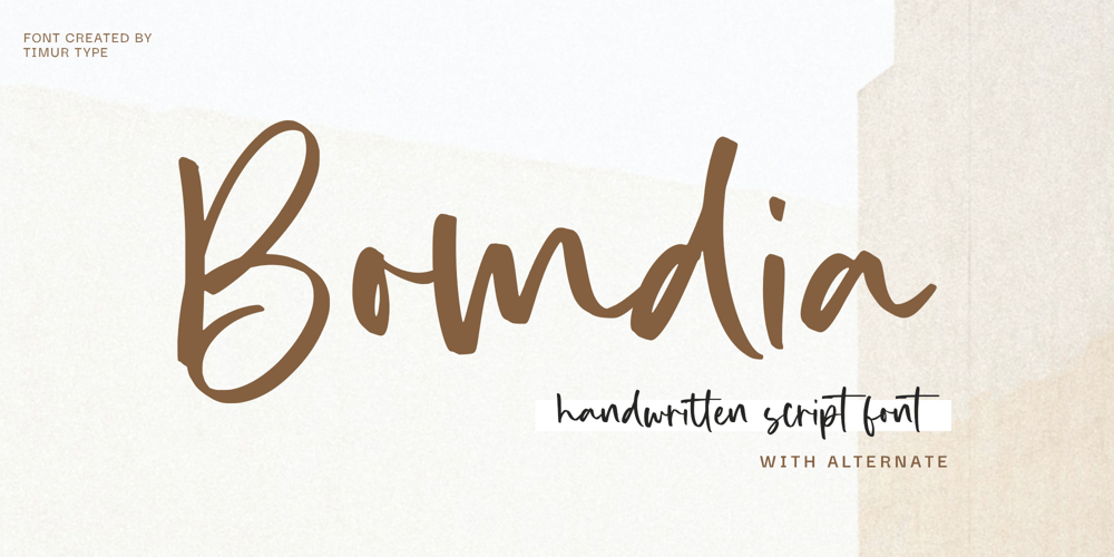 Bomdia font