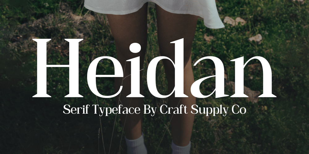 Heidan font