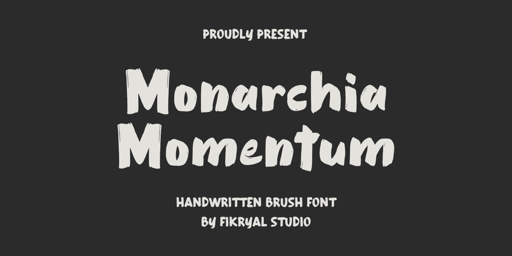 Monarchia Momentum font