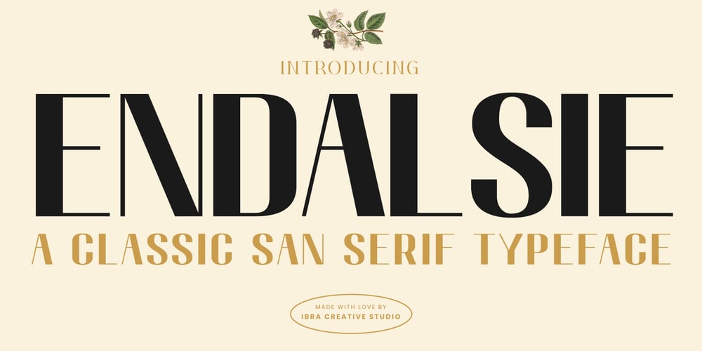 Endalsie font