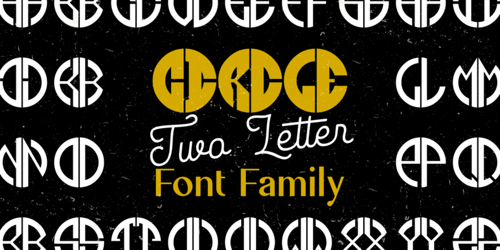 Circle Two Letter font