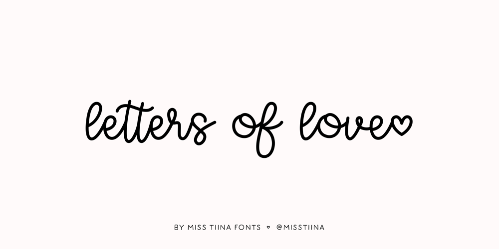 MTF Letters of Love font