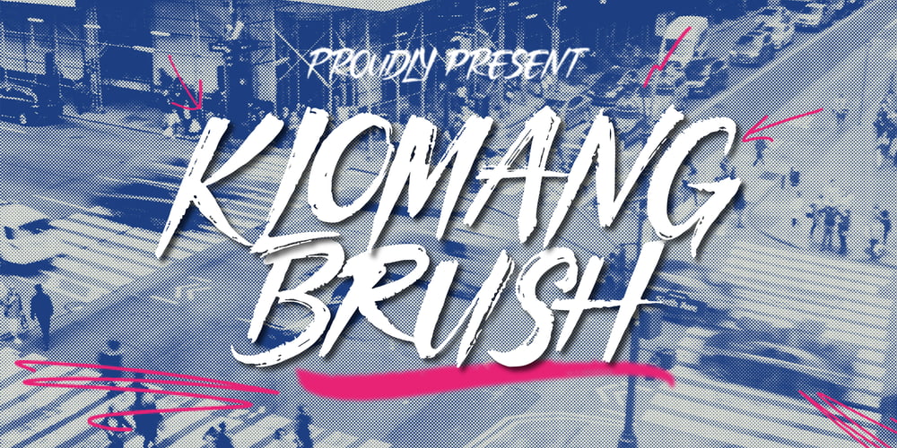 Klomang Brush font