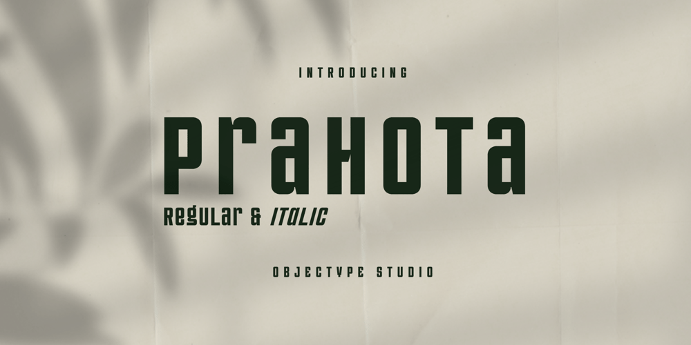 Prahota font