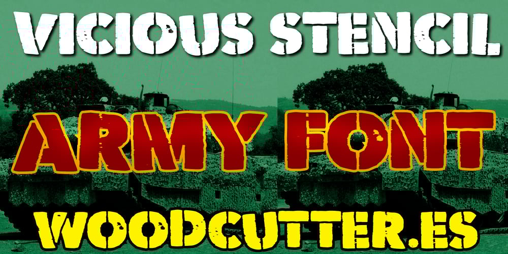 Vicious Stencil font