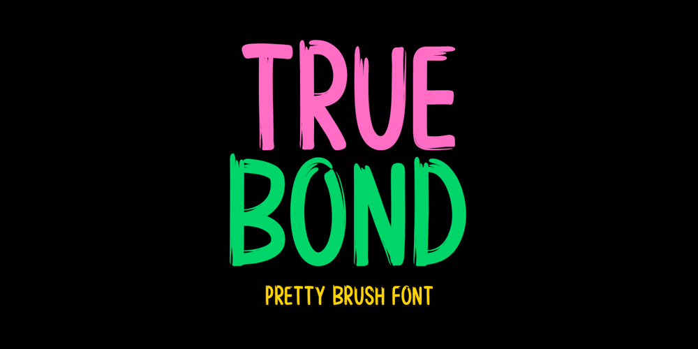 True Bond font