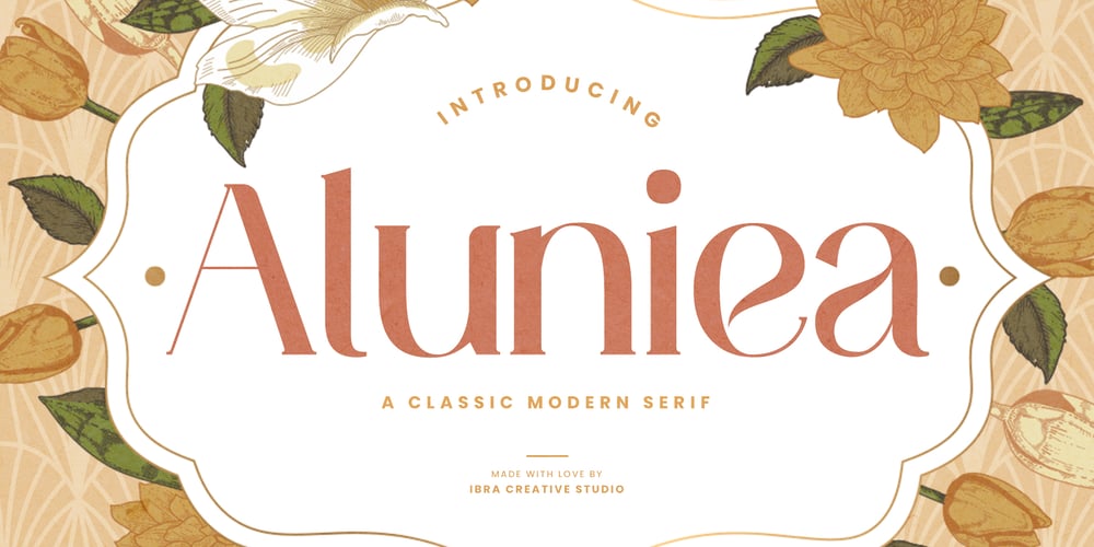 Aluniea font