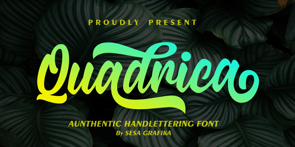 Quadrica font