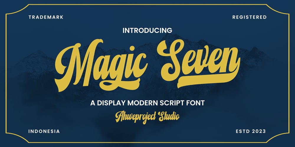 Magic Seven font