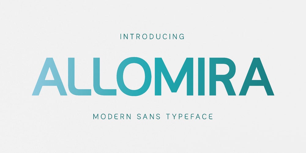 Allomira font